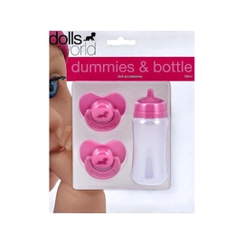 Cumi és cumisüveg készlet játékbabákhoz