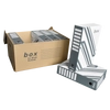 Kép 3/4 - Archiváló konténer karton doboz fedeles 54x36x25cm, felfelé nyíló tetővel Fornax
