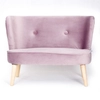 Kép 2/6 - Gyerek Retro kanapé sofa Drewex sötét rózsaszín