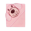 Kép 1/4 - Baba frottír törölköző 80x80 kutya rózsaszín