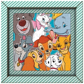 Disney állatfigurák 60 db-os puzzle kerettel - Clementoni