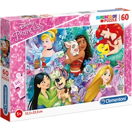 Disney Hercegnők és kedvenceik Supercolor puzzle 60 db-os - Clementoni