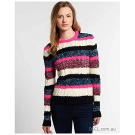 Superdry Twist Stripe női kötött pulóver