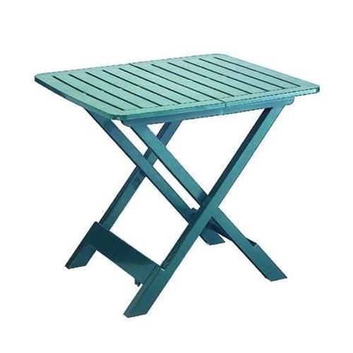 Műanyag asztal 1 db székkel, zöld, sérült