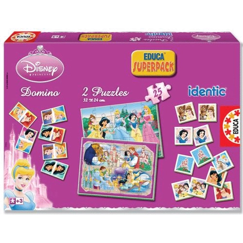 Disney Superpack hercegnők puzzle,dominó
