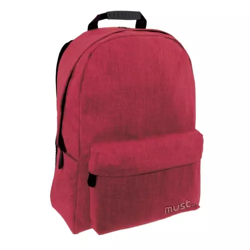 Must Jean bordó iskolatáska hátizsák 42x32x17cm