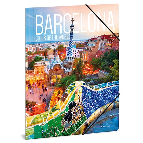Cities of the World: Barcelona gumis dosszié A/4