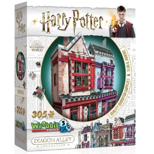 Puzzle Harry Potter - Kviddicsbolt és Slug and Jiggers gyógyszertár 3D
