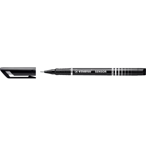Rostirón, tűfilc 0,3mm, F STABILO Sensor fekete