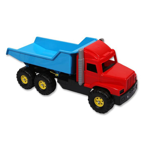 Játék homokozóba - kék-piros teherautó