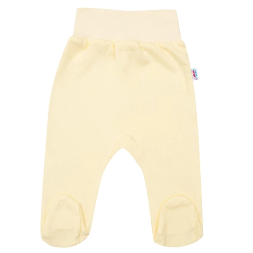 New Baby csecsemő lábfejes nadrág sárga