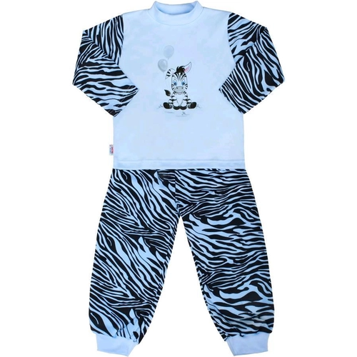 Gyerek pamut pizsama New Baby Zebra léggömbbel kék