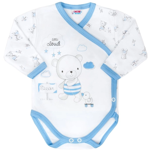 Baba áthajtós patentos body New Baby Bears kék