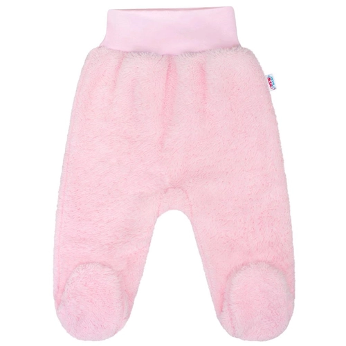 Baba plüss lábfejes nadrág New Baby Nice Bear rózsaszín