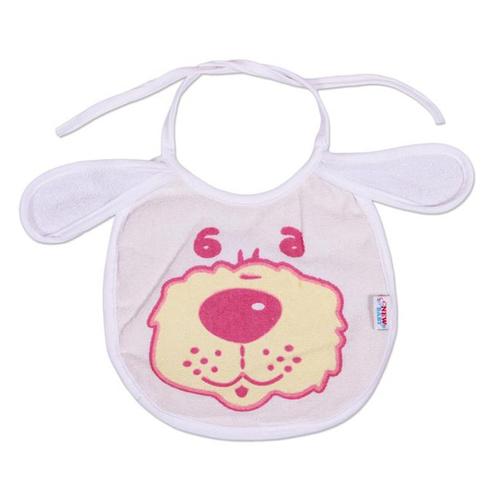 Gyerek előke New Baby fehér-rózsaszín