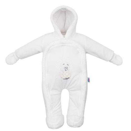 Gyerek kezeslábas New Baby süni fehér