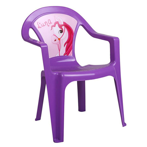 Gyerek kerti bútor- műanyag szék lila