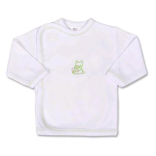 Csecsemő ingecske hímzett képpel New Baby zöld